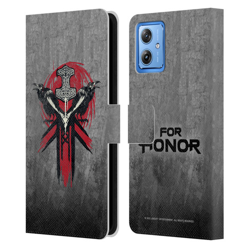 For Honor Icons Viking Leather Book Wallet Case Cover For Motorola Moto G54 5G