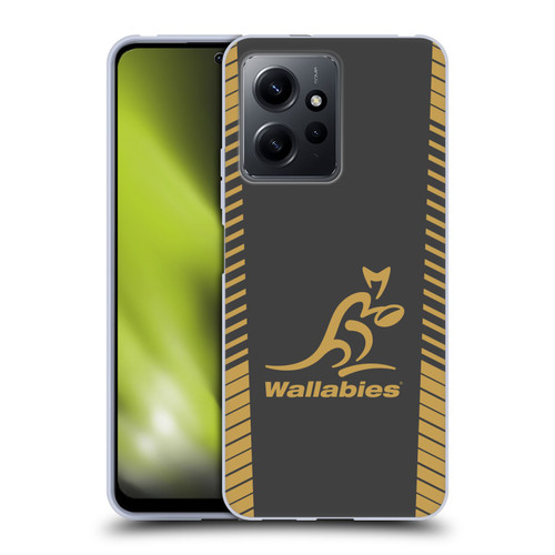 Australia National Rugby Union Team Wallabies Replica Grey Soft Gel Case for Xiaomi Redmi Note 12 4G