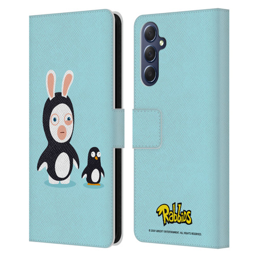 Rabbids Costumes Penguin Leather Book Wallet Case Cover For Samsung Galaxy M54 5G