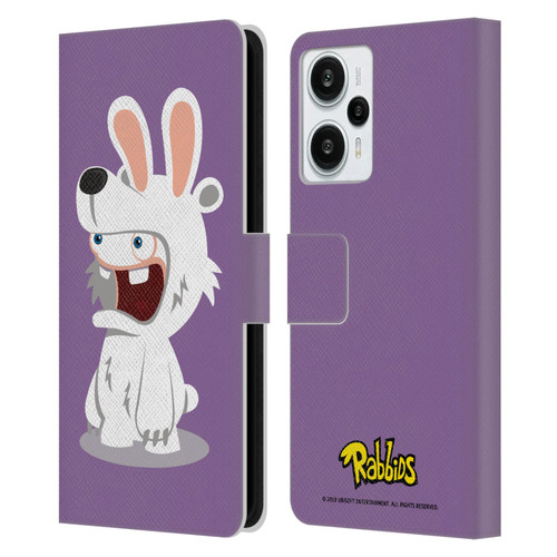 Rabbids Costumes Polar Bear Leather Book Wallet Case Cover For Xiaomi Redmi Note 12T