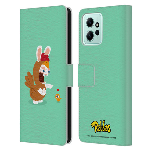 Rabbids Costumes Chicken Leather Book Wallet Case Cover For Xiaomi Redmi 12
