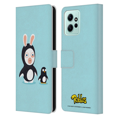 Rabbids Costumes Penguin Leather Book Wallet Case Cover For Xiaomi Redmi 12