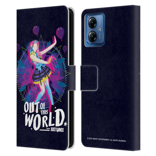 Just Dance Artwork Compositions Out Of This World Leather Book Wallet Case Cover For Motorola Moto G14