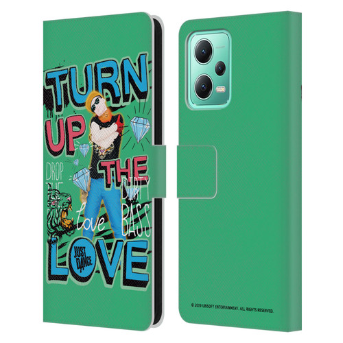 Just Dance Artwork Compositions Drop The Beat Leather Book Wallet Case Cover For Xiaomi Redmi Note 12 5G