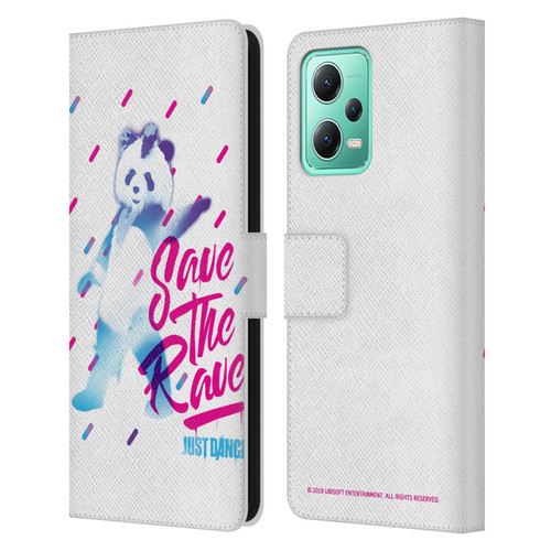 Just Dance Artwork Compositions Save The Rave Leather Book Wallet Case Cover For Xiaomi Redmi Note 12 5G