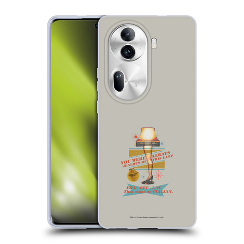 A Christmas Story Composed Art Leg Lamp Soft Gel Case for OPPO Reno11 Pro