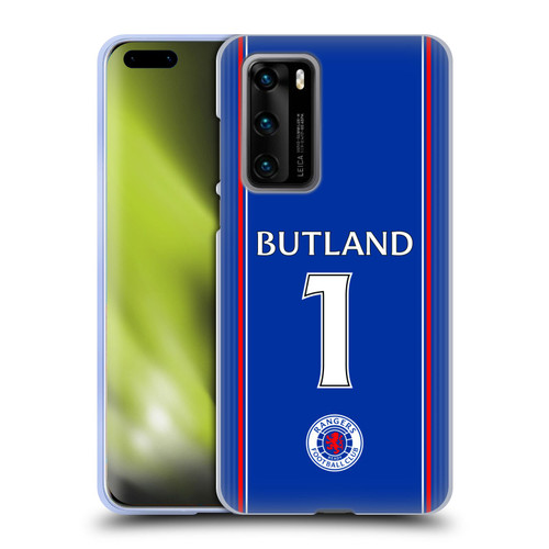 Rangers FC 2023/24 Players Home Kit Jack Butland Soft Gel Case for Huawei P40 5G