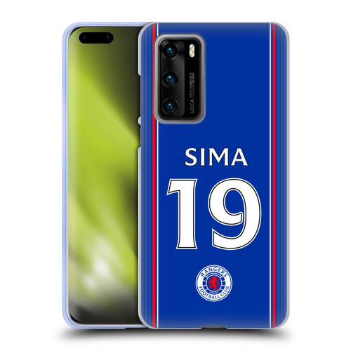 Rangers FC 2023/24 Players Home Kit Mohamed Diomande Soft Gel Case for Huawei P40 5G