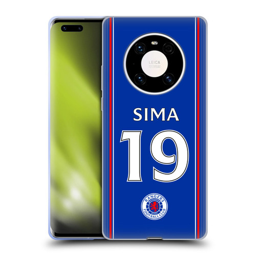 Rangers FC 2023/24 Players Home Kit Mohamed Diomande Soft Gel Case for Huawei Mate 40 Pro 5G