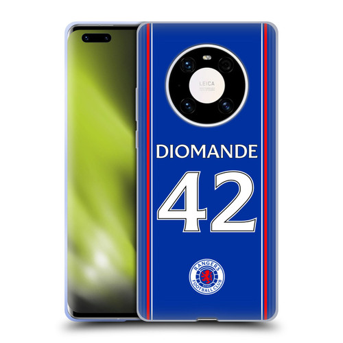 Rangers FC 2023/24 Players Home Kit Abdallah Sima Soft Gel Case for Huawei Mate 40 Pro 5G