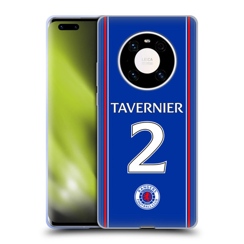 Rangers FC 2023/24 Players Home Kit James Tavernier Soft Gel Case for Huawei Mate 40 Pro 5G