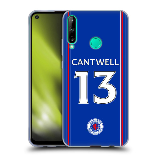 Rangers FC 2023/24 Players Home Kit Todd Cantwell Soft Gel Case for Huawei P40 lite E