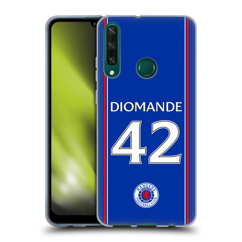 Rangers FC 2023/24 Players Home Kit Abdallah Sima Soft Gel Case for Huawei Y6p