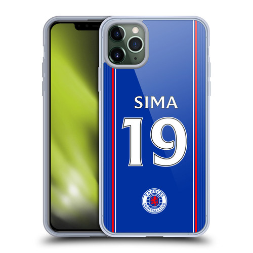 Rangers FC 2023/24 Players Home Kit Mohamed Diomande Soft Gel Case for Apple iPhone 11 Pro Max