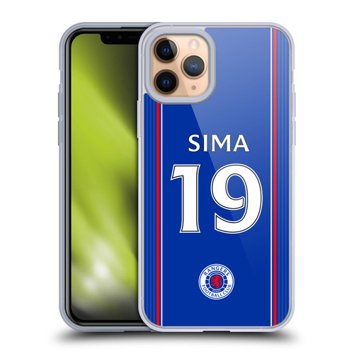 Rangers FC 2023/24 Players Home Kit Mohamed Diomande Soft Gel Case for Apple iPhone 11 Pro
