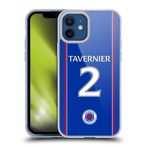 Rangers FC 2023/24 Players Home Kit James Tavernier Soft Gel Case for Apple iPhone 12 / iPhone 12 Pro