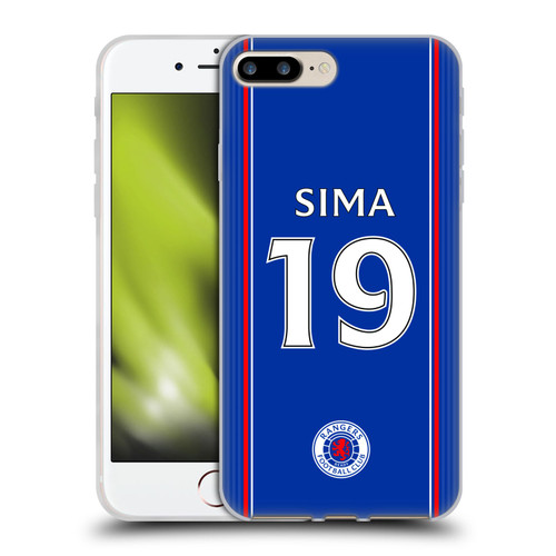 Rangers FC 2023/24 Players Home Kit Mohamed Diomande Soft Gel Case for Apple iPhone 7 Plus / iPhone 8 Plus