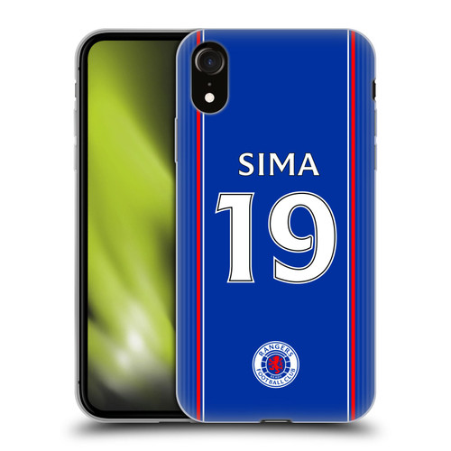 Rangers FC 2023/24 Players Home Kit Mohamed Diomande Soft Gel Case for Apple iPhone XR