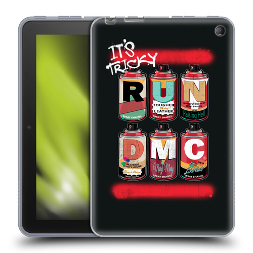 Run-D.M.C. Key Art Spray Cans Soft Gel Case for Amazon Fire 7 2022