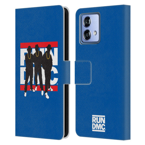 Run-D.M.C. Key Art Silhouette Leather Book Wallet Case Cover For Motorola Moto G84 5G