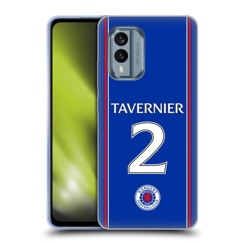 Rangers FC 2023/24 Players Home Kit James Tavernier Soft Gel Case for Nokia X30