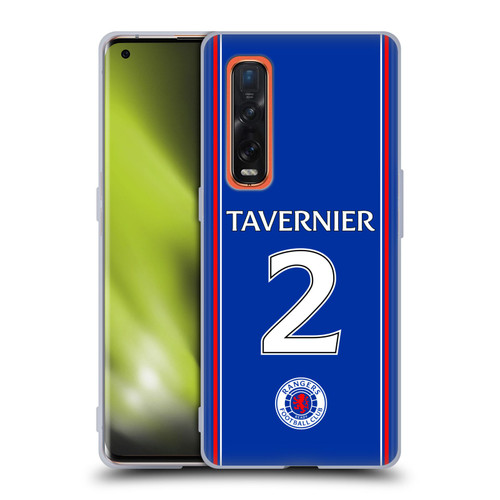 Rangers FC 2023/24 Players Home Kit James Tavernier Soft Gel Case for OPPO Find X2 Pro 5G