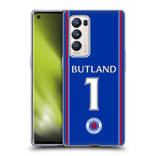 Rangers FC 2023/24 Players Home Kit Jack Butland Soft Gel Case for OPPO Find X3 Neo / Reno5 Pro+ 5G