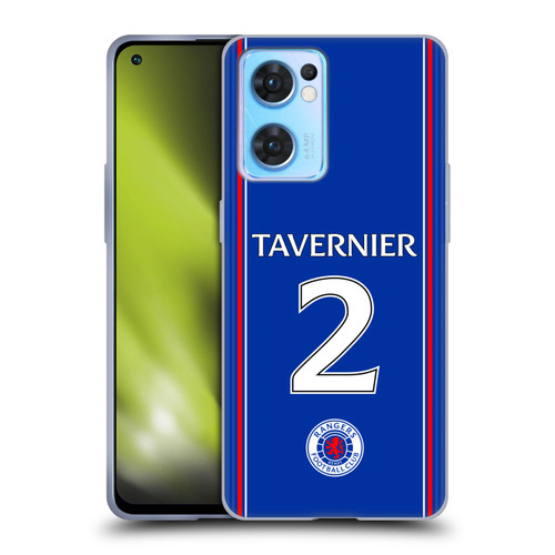 Rangers FC 2023/24 Players Home Kit James Tavernier Soft Gel Case for OPPO Reno7 5G / Find X5 Lite