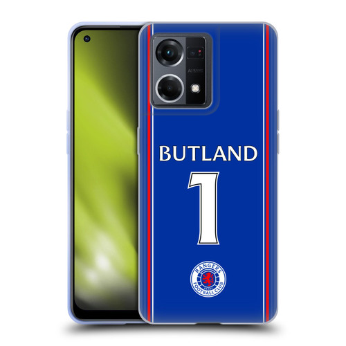 Rangers FC 2023/24 Players Home Kit Jack Butland Soft Gel Case for OPPO Reno8 4G