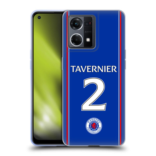 Rangers FC 2023/24 Players Home Kit James Tavernier Soft Gel Case for OPPO Reno8 4G