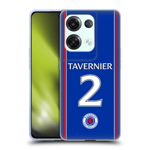 Rangers FC 2023/24 Players Home Kit James Tavernier Soft Gel Case for OPPO Reno8 Pro