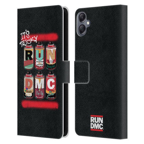 Run-D.M.C. Key Art Spray Cans Leather Book Wallet Case Cover For Samsung Galaxy A05