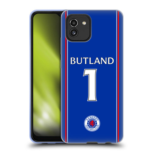 Rangers FC 2023/24 Players Home Kit Jack Butland Soft Gel Case for Samsung Galaxy A03 (2021)