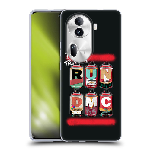 Run-D.M.C. Key Art Spray Cans Soft Gel Case for OPPO Reno11 Pro