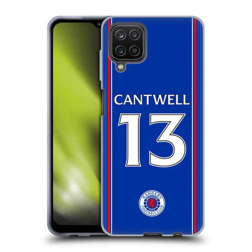 Rangers FC 2023/24 Players Home Kit Todd Cantwell Soft Gel Case for Samsung Galaxy A12 (2020)
