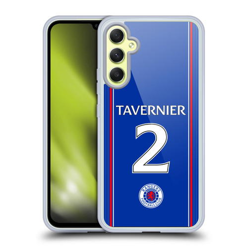 Rangers FC 2023/24 Players Home Kit James Tavernier Soft Gel Case for Samsung Galaxy A34 5G