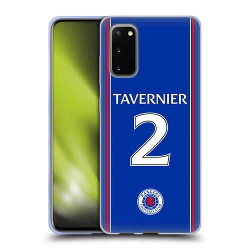 Rangers FC 2023/24 Players Home Kit James Tavernier Soft Gel Case for Samsung Galaxy S20 / S20 5G