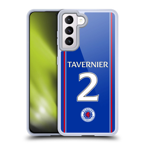 Rangers FC 2023/24 Players Home Kit James Tavernier Soft Gel Case for Samsung Galaxy S21 5G