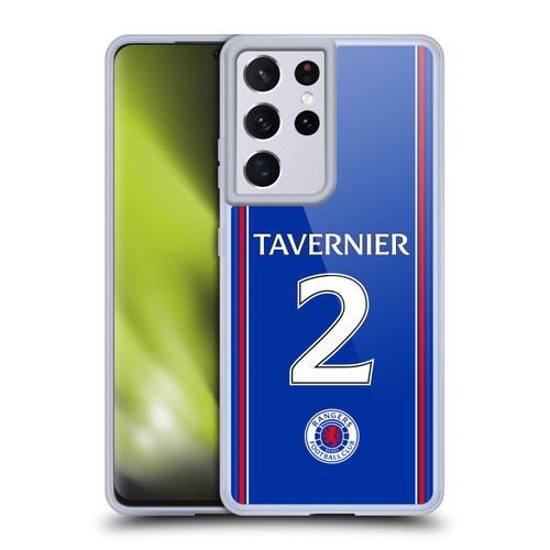 Rangers FC 2023/24 Players Home Kit James Tavernier Soft Gel Case for Samsung Galaxy S21 Ultra 5G