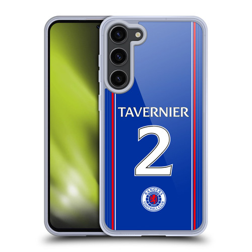 Rangers FC 2023/24 Players Home Kit James Tavernier Soft Gel Case for Samsung Galaxy S23+ 5G