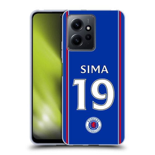 Rangers FC 2023/24 Players Home Kit Mohamed Diomande Soft Gel Case for Xiaomi Redmi Note 12 4G