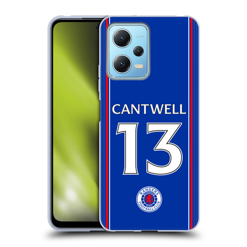 Rangers FC 2023/24 Players Home Kit Todd Cantwell Soft Gel Case for Xiaomi Redmi Note 12 5G