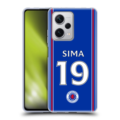 Rangers FC 2023/24 Players Home Kit Mohamed Diomande Soft Gel Case for Xiaomi Redmi Note 12 Pro+ 5G