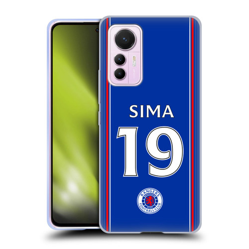 Rangers FC 2023/24 Players Home Kit Mohamed Diomande Soft Gel Case for Xiaomi 12 Lite