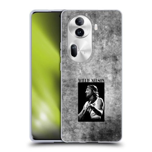 Willie Nelson Grunge Black And White Soft Gel Case for OPPO Reno11 Pro