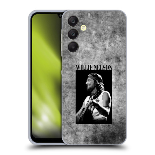 Willie Nelson Grunge Black And White Soft Gel Case for Samsung Galaxy A25 5G