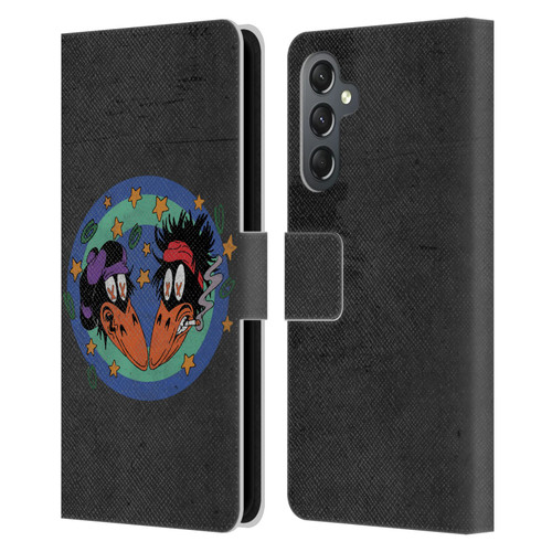 The Black Crowes Graphics Distressed Leather Book Wallet Case Cover For Samsung Galaxy A25 5G