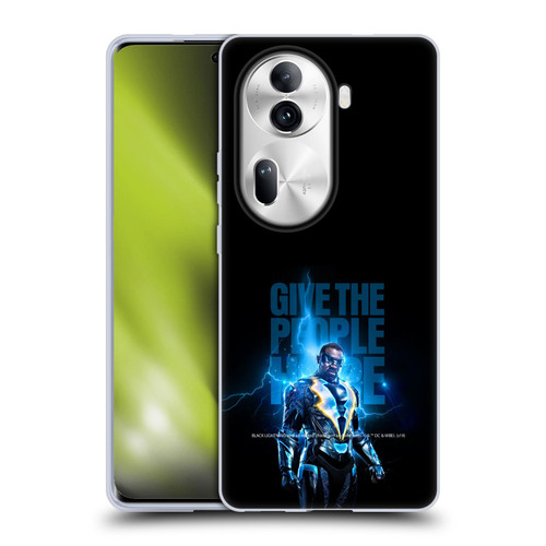 Black Lightning Key Art Give The People Hope Soft Gel Case for OPPO Reno11 Pro