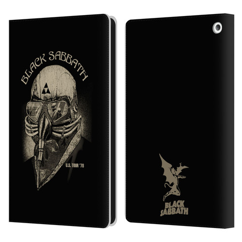 Black Sabbath Key Art US Tour 78 Leather Book Wallet Case Cover For Amazon Fire HD 8/Fire HD 8 Plus 2020