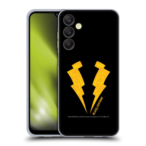 Black Lightning Key Art Logo Soft Gel Case for Samsung Galaxy A25 5G